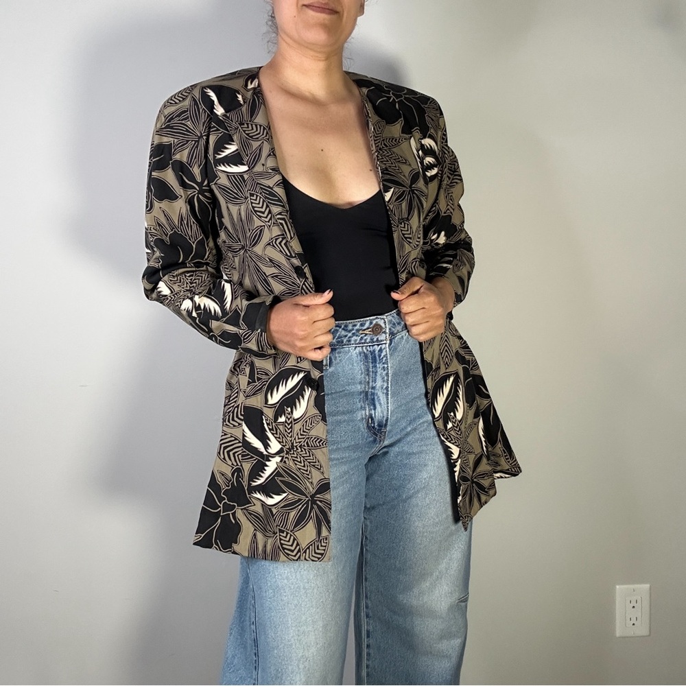 Floral Patterned Women's Jacket
